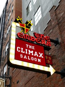 climax saloon sign printers alley nashville tennessee